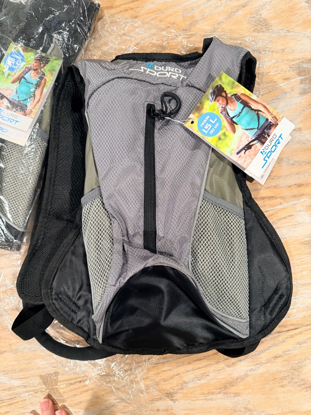 Nauuo Sport Grey Hydration Backpack 2 pack New